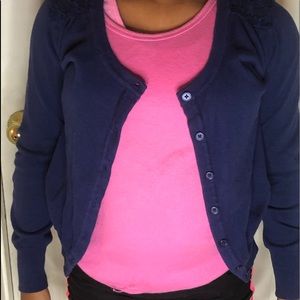 Kids blue cardigan